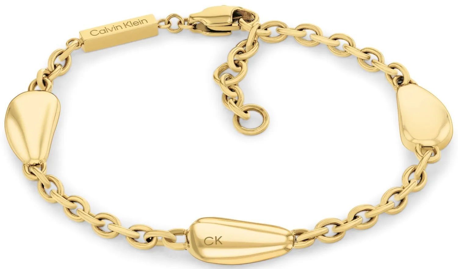 Bransoletka damska Calvin Klein w złotym kolorze regulowana 35000604. Bransoletka damska Calvin Klein. Damska bransoletka stalowa Calvin Klein. Bransoletka złota stalowa Calvin Klein. Bransoletka damska na prezent..jpg