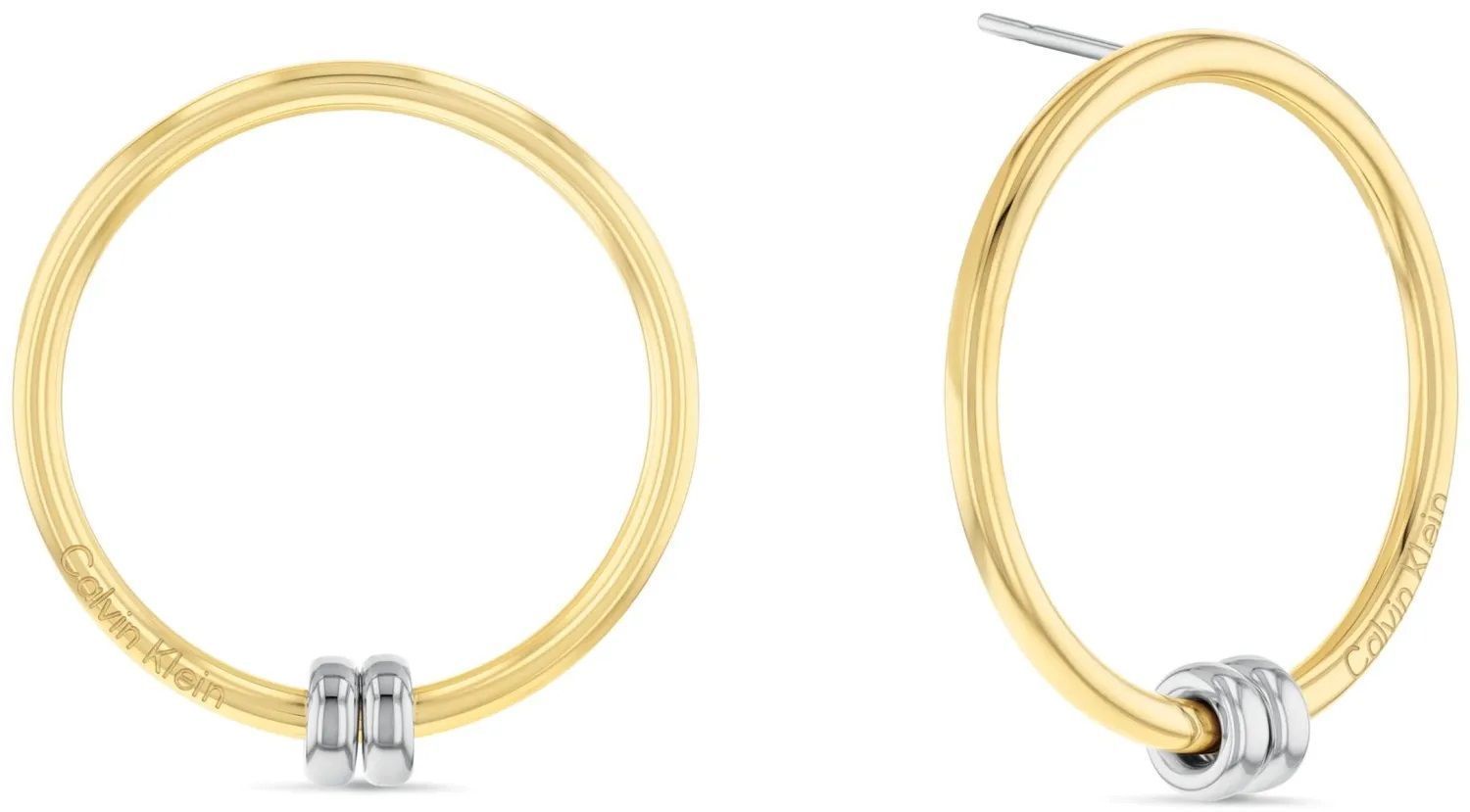 Kolczyki damskie Calvin Klein pozłacane koła 35000634.jpg
