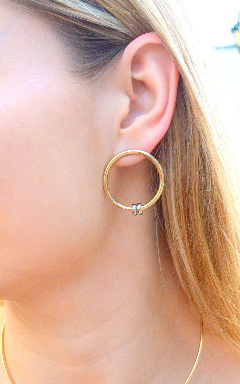 Kolczyki damskie Calvin Klein pozłacane koła 35000634.jpg