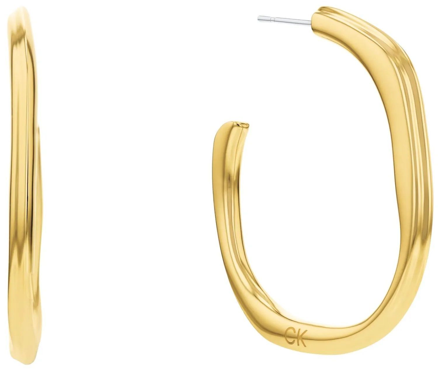 Kolczyki damskie Calvin Klein pozłacane kwadraty 35000644.jpg