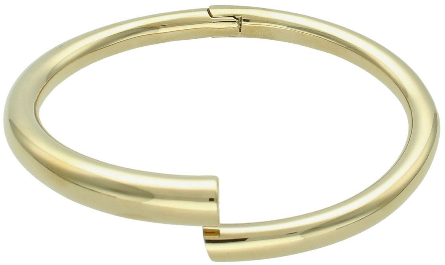 Bransoletka damska Calvin Klein 35000763 – złota, z błyszczącym wykończeniem, wykonana z trwałej stali chirurgicznej. Długość 17,5 cm, waga 44 g, zapięcie bagnetowe. 1.jpg