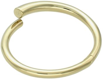 Bransoletka damska Calvin Klein 35000763 – złota, z błyszczącym wykończeniem, wykonana z trwałej stali chirurgicznej. Długość 17,5 cm, waga 44 g, zapięcie bagnetowe.2.jpg