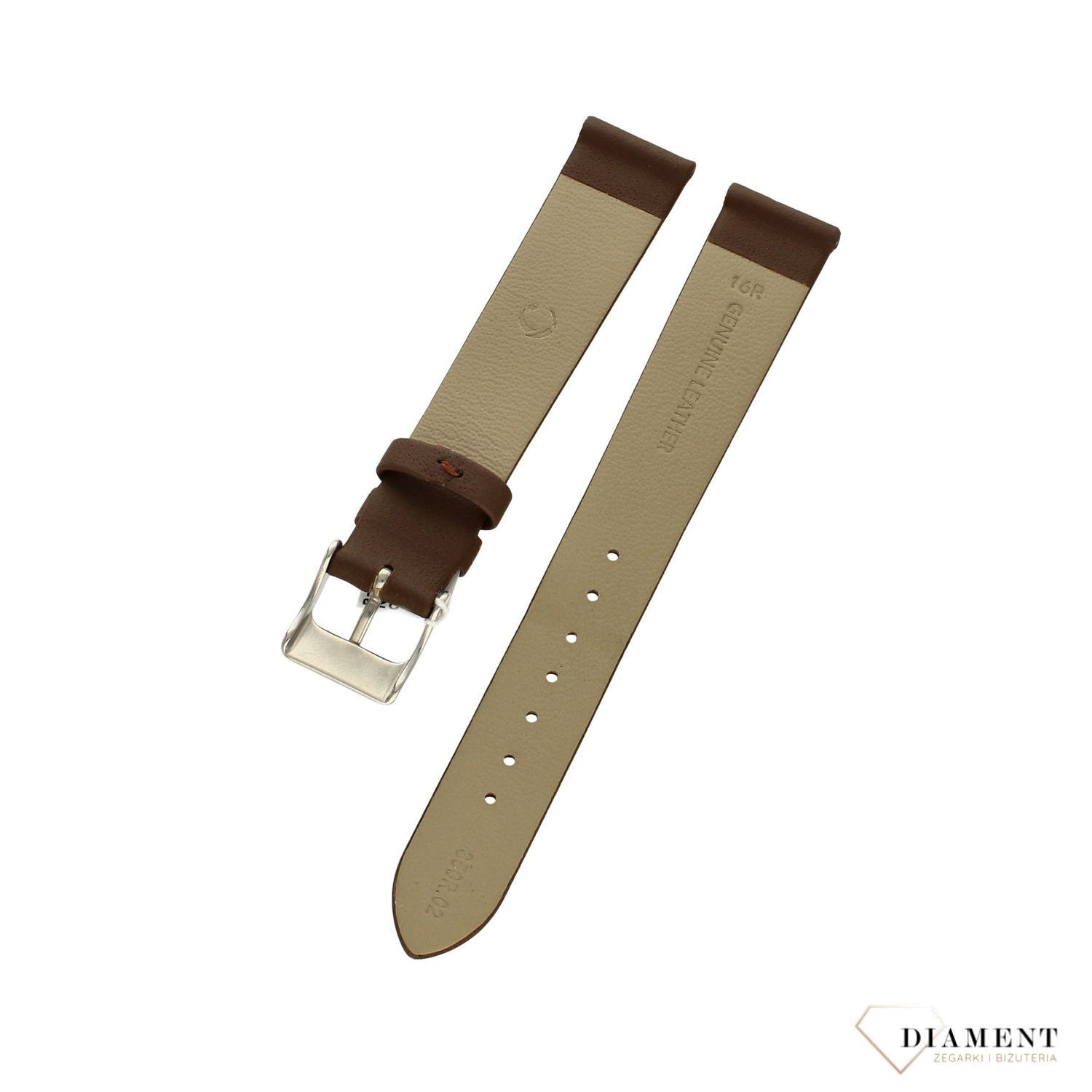 Pasek do zegarka brązowy skórzany Condor 'Brązowy mat' 350R (1).jpg