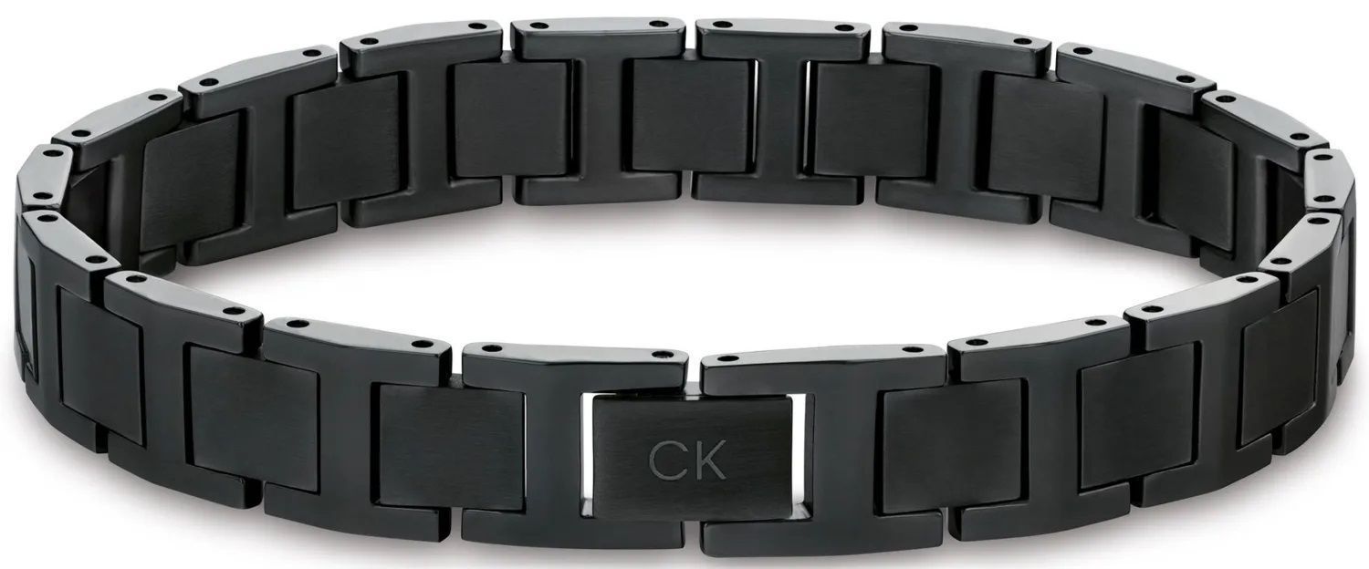 Bransoletka męska Calvin Klein czarna stalowa  35100010.  Męska bransoletka Calvin Klein. Bransoletka stalowa Calvin Klein dla mężczyzny. Bransoletka Calvin Klein stalowa czarna na prezent dla mężczyzny.jpg