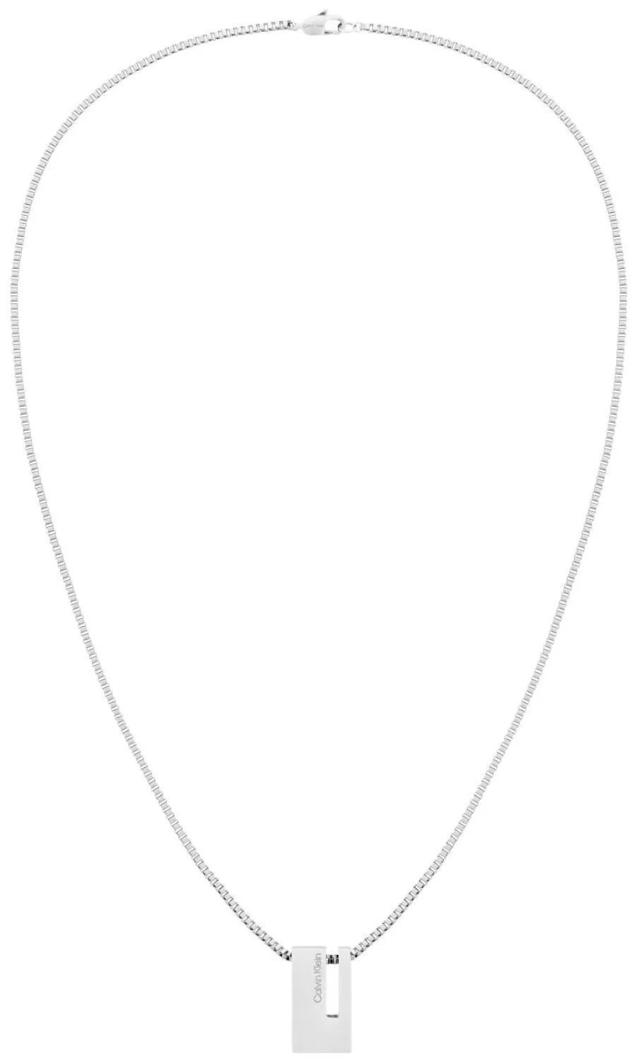 Męska biżuteria Calvin Klein. Biżuteria stalowa Calvin Klein. Naszyjnik męski stalowy CK. Naszyjnik nieśmiertelnik stalowy Calvin Klein na prezent..jpg