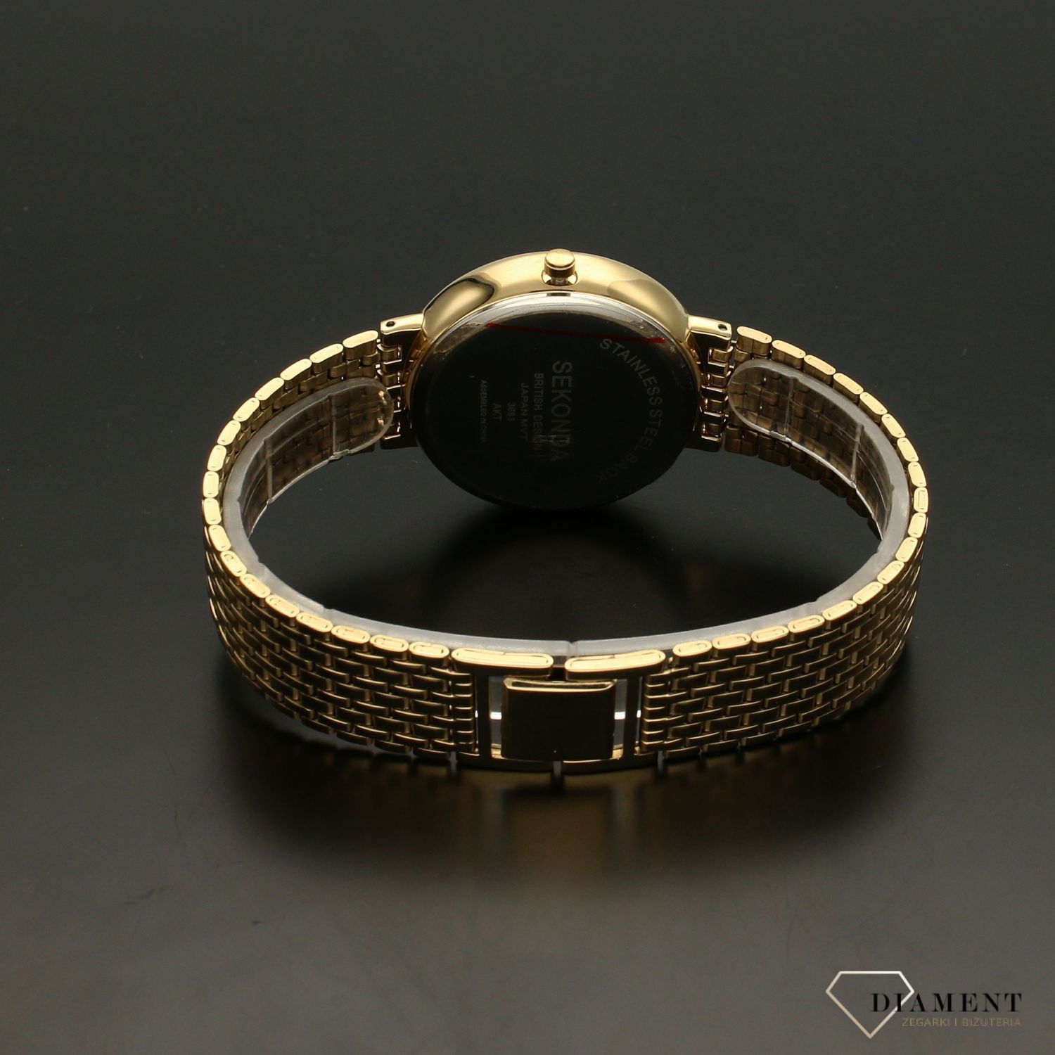 Zegarek męski Sekonda 'Klasyk na bransolecie w kolorze złotym' 3683 (2).jpg