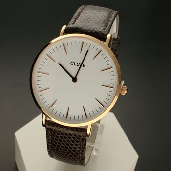 Skórzane paski do zegarków  Echt Eidechse FLUCO Wytrzymały i solidny pasek do zegarka, niemieckiej marki FLUCO w kolorze brązowym został wykonany z bardzo wytrzymałej i wygodnej w użytkowaniu skóry jaszczurki ⌚Paski n.jpg