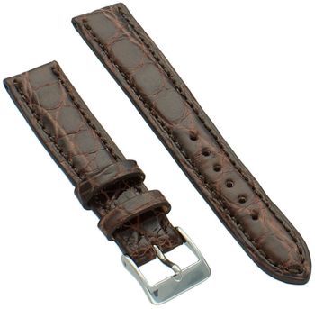 Pasek Skórzany do Zegarka Brązowy Classic Kroko 16 mm FLUCO, 385S.02.16.jpg