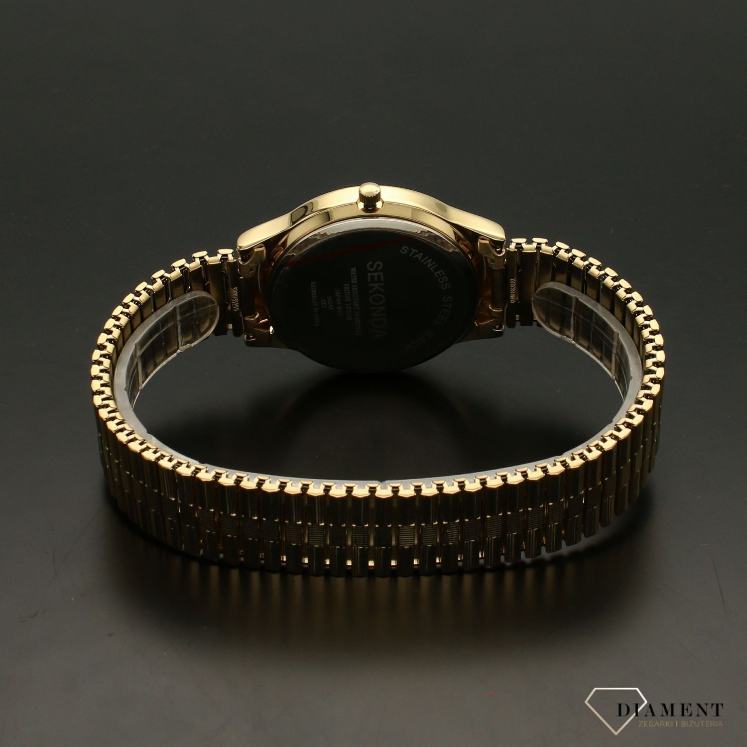 Zegarek męski Sekonda 'Klasyk na rozciąganej bransolecie w kolorze złotym'  3924 (2).jpg