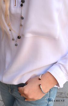 Naszyjnik srebrny Ti Sento Milano szary, pokryty różowawym złotem ✓Długie Naszyjniki Damskie w Sklepie z Biżuterią zegarki-diament.pl✓Piękne i Eleganckie Naszyjniki dla Kobiet✓Prawdzi (1).JPG