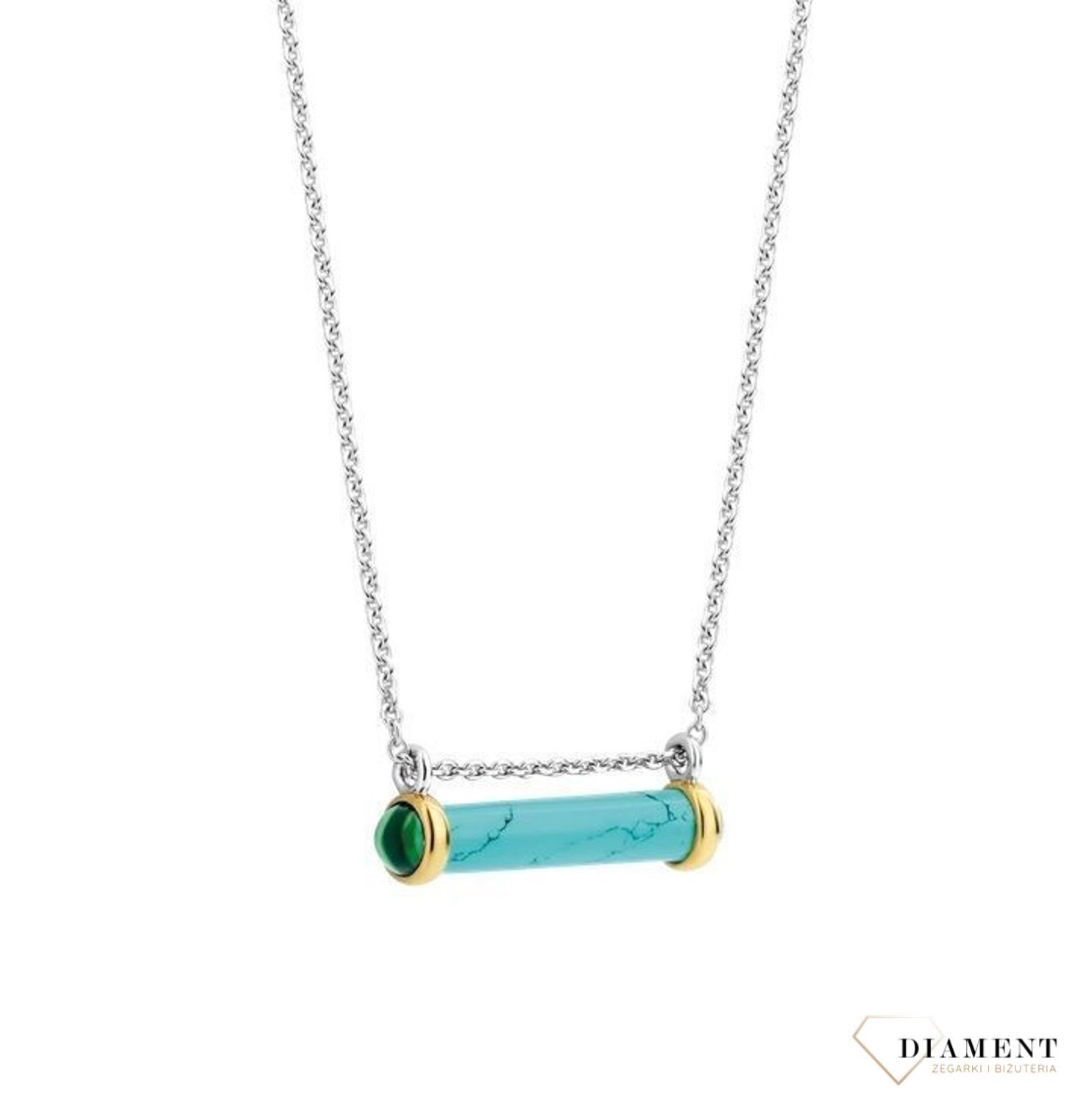 Srebrny naszyjnik z kapsułką turkus, zielony malachit 3963TQv (2).jpg