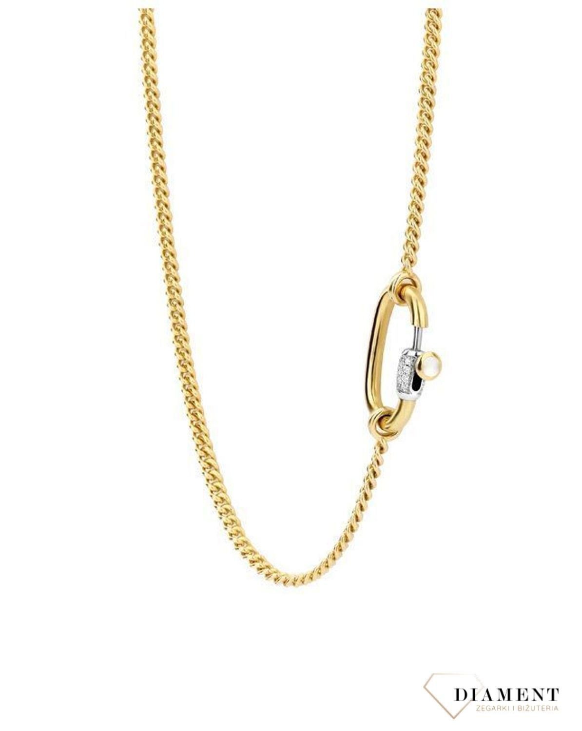 Srebrny naszyjnik pozłacany z zawieszką ozdobioną cyrkoniami 3968SY (1).jpg