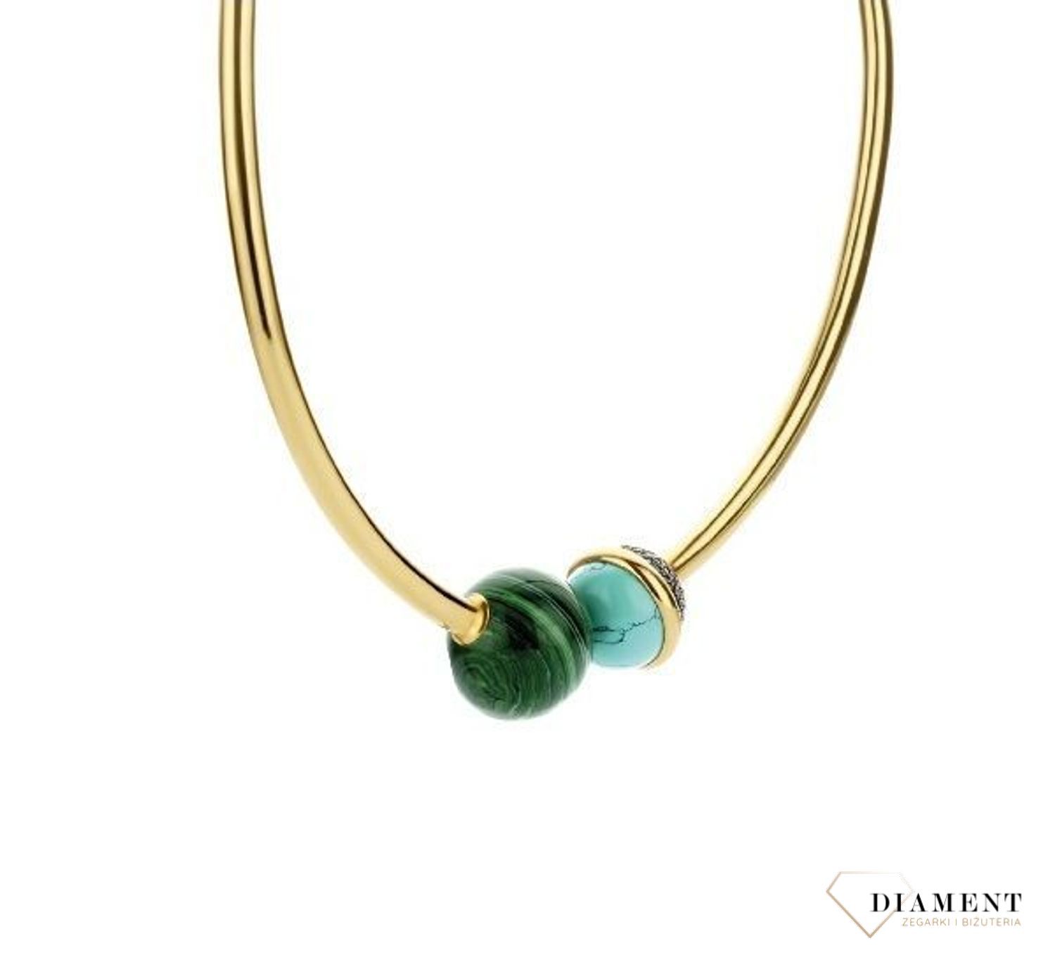 Srebrny naszyjnik TI SENTO pozłacana kolia z kamieniami 3969MA40 (1).jpg