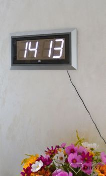 Zegar na ścianę cyfrowy XONIX białe, duże cyfry XONIX 4001-WHITE. Zegary cyfrowe na ścianę. Zegar ścienny cyfrowy z białymi cyframi. Zegar cyfrowy do biura.  (6).JPG