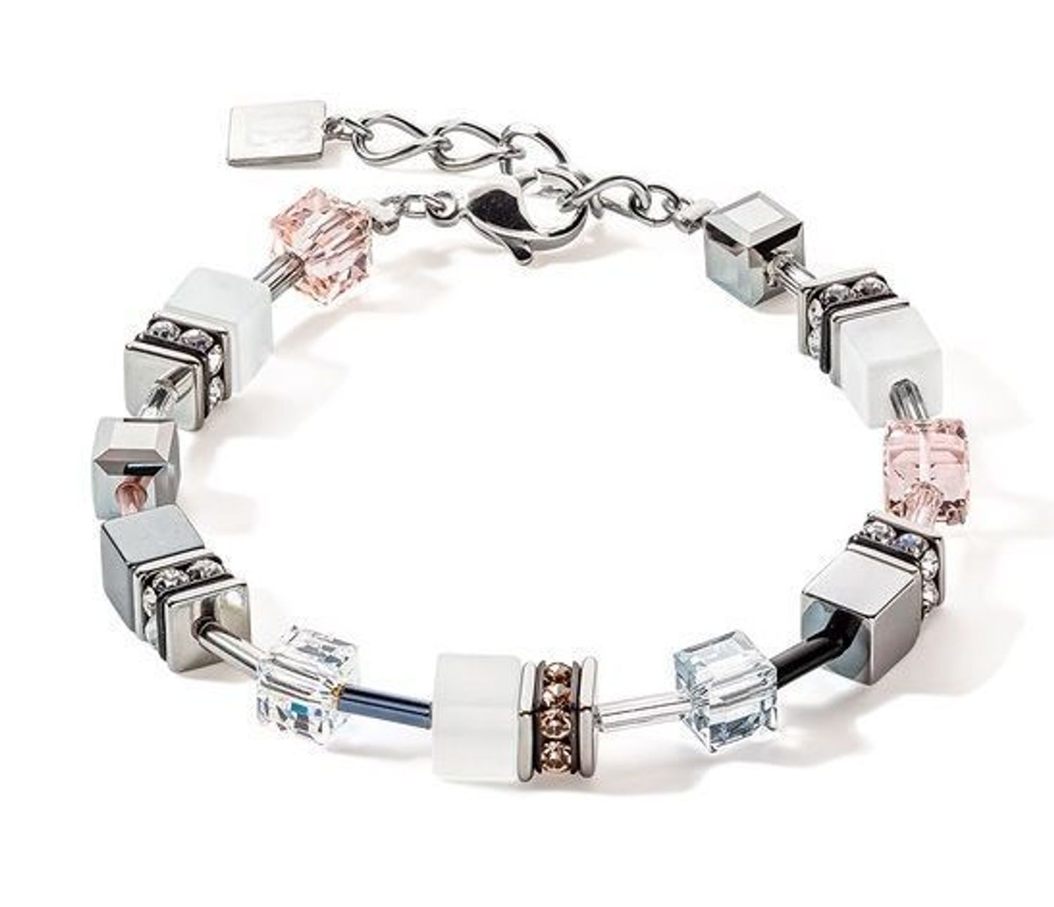 Bransoletka monochromatyczna brzoskwiniowa Coeur de Lion 4012300225d.jpg