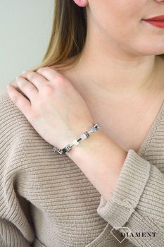 Bransoletka damska Coeur de Lion z hematytem 4012300225 ponadczasowa piękna bransoletka zdobiona kamieniami naturalnymi z kryształami Swarovski® (2).JPG