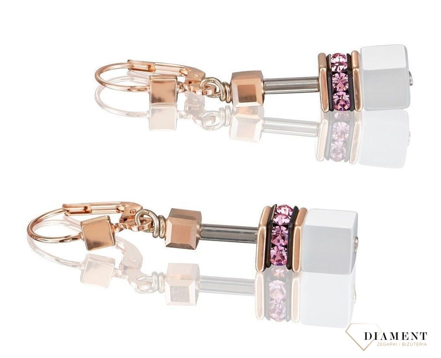 Kolczyki damskie Swarovski jednobarwne tygrysie oko Coeur De Lion 4013201920.  Z eleganckim naszyjnikiem Coeur de Lion każda Twoja stylizacja zyska wyjątkowy urok, ozdobiony kryształami Swarovski® to idealny.jpg