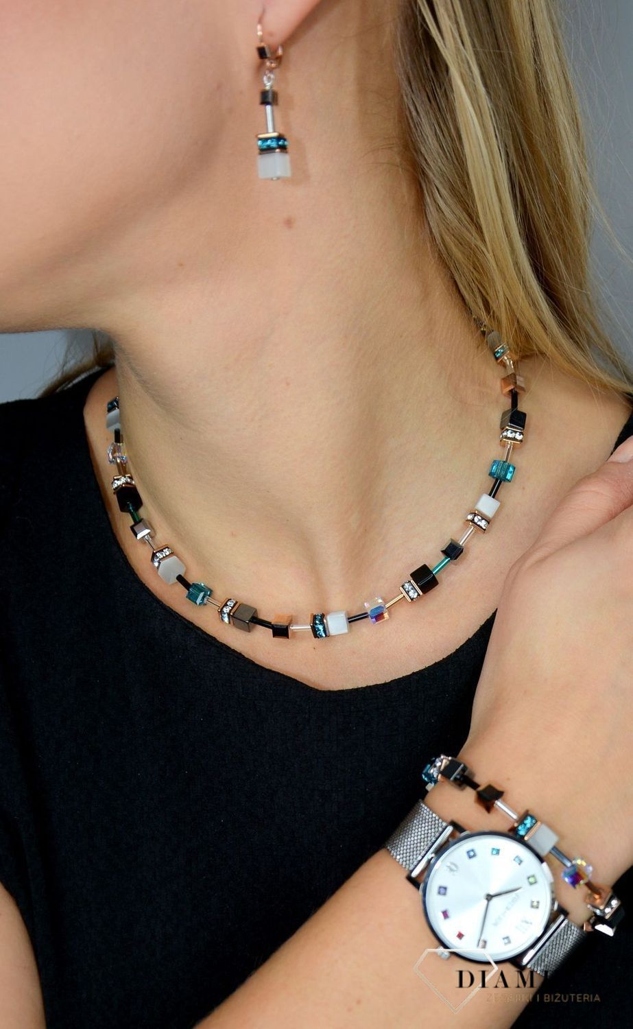 Bransoletka damska Swarovski tygrysie oko Coeur De Lion 4013300624. Modna, damska bransoletka Coeur de Lion podkreśla piękno każdej kobiety. Twoja stylizacja zyska wyjątkowy urok, bransoletka ozdobiona kryszta.jpg