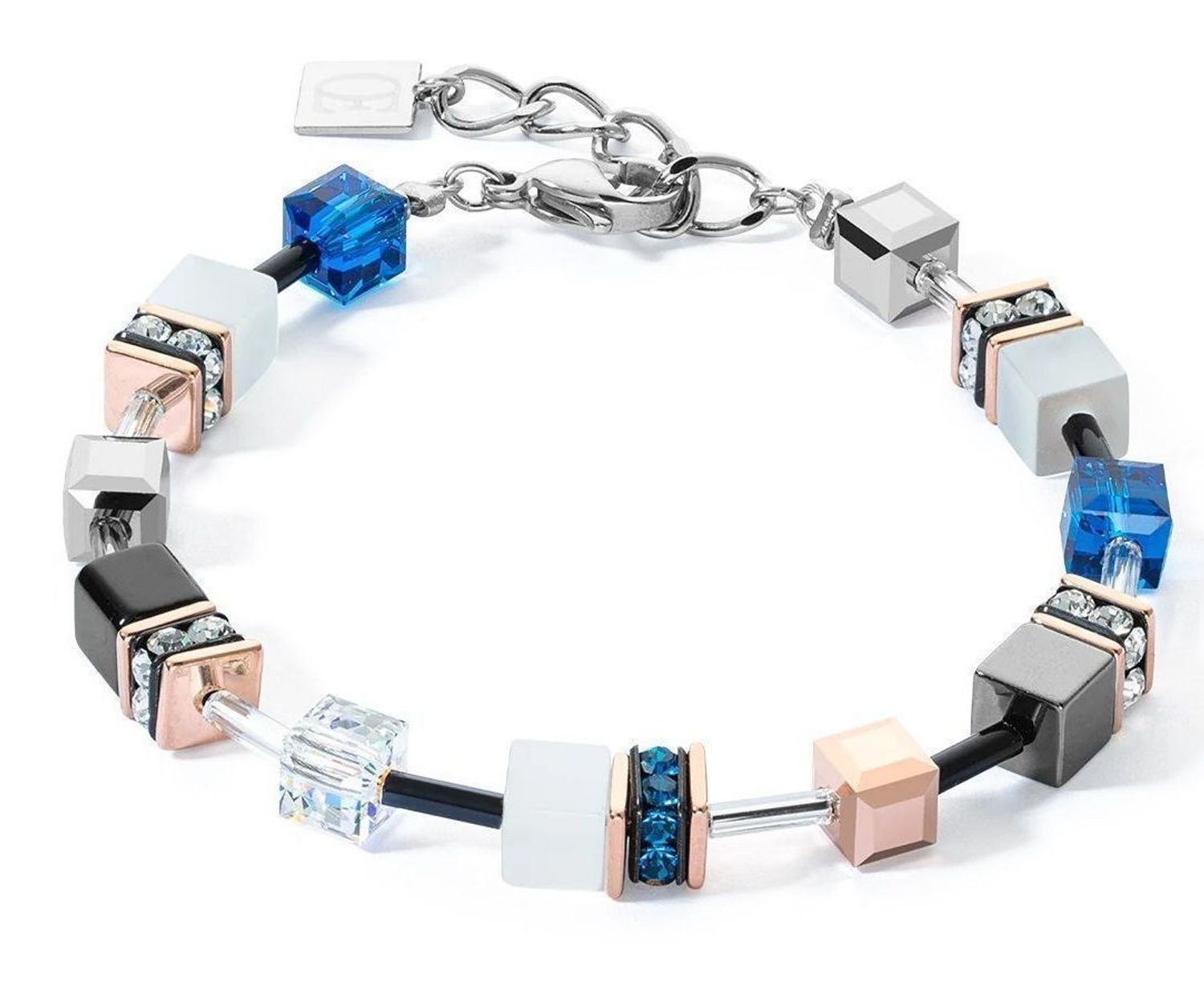 Bransoletka damska Coeur De Lion GeoCUBE Capri Blue 401330-0756.jpg