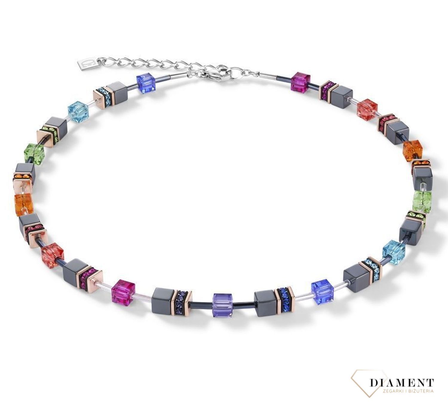 Naszyjnik damski Swarovski hematyt Coeur De Lion 4015101500. Z eleganckim naszyjnikiem Coeur de Lion każda Twoja stylizacja zyska wyjątkowy urok.jpg