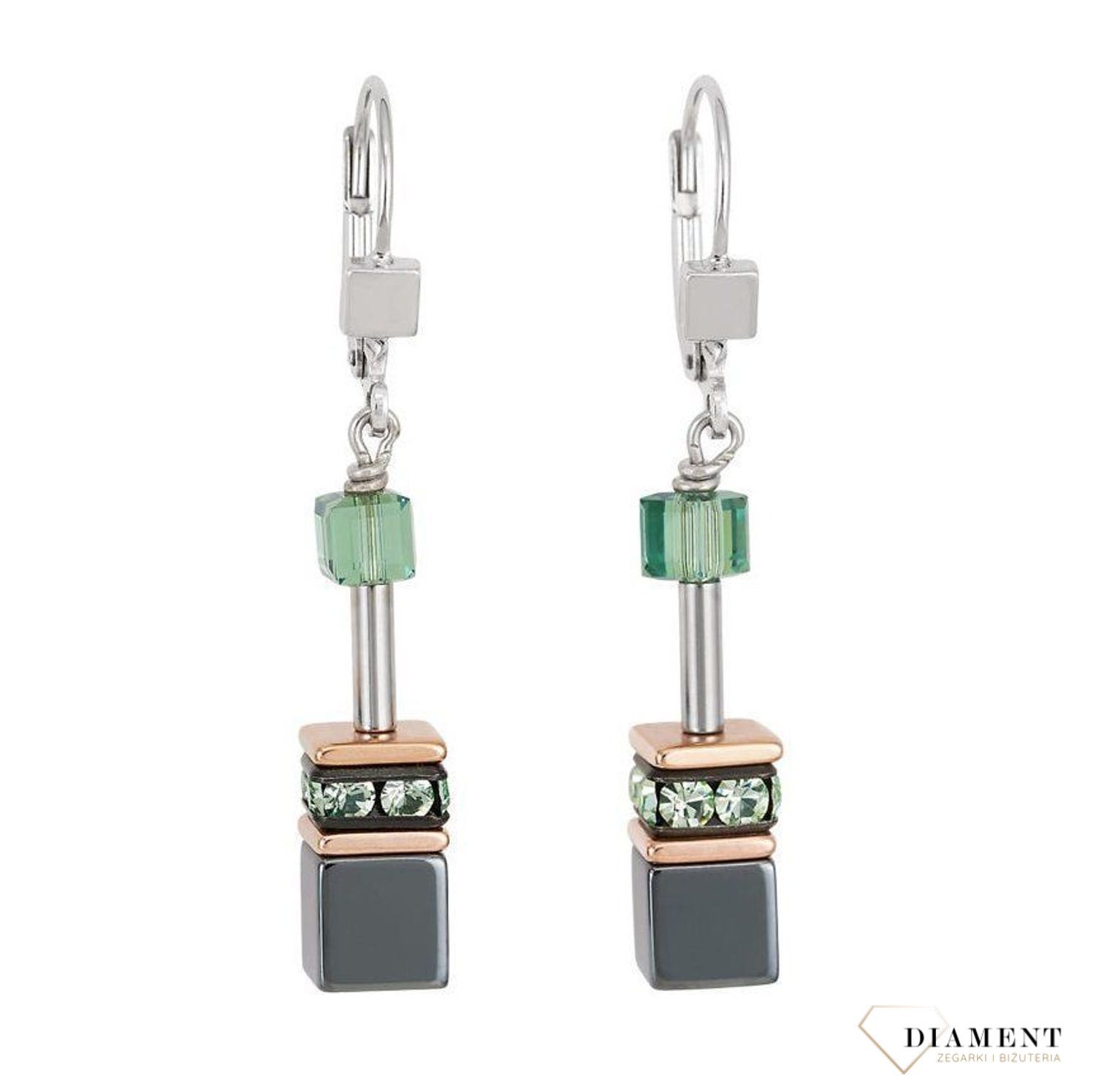 Kolczyki srerbne wiszące z hematytem 4015 20 0532 Coeur De Lion 4015200532.jpg