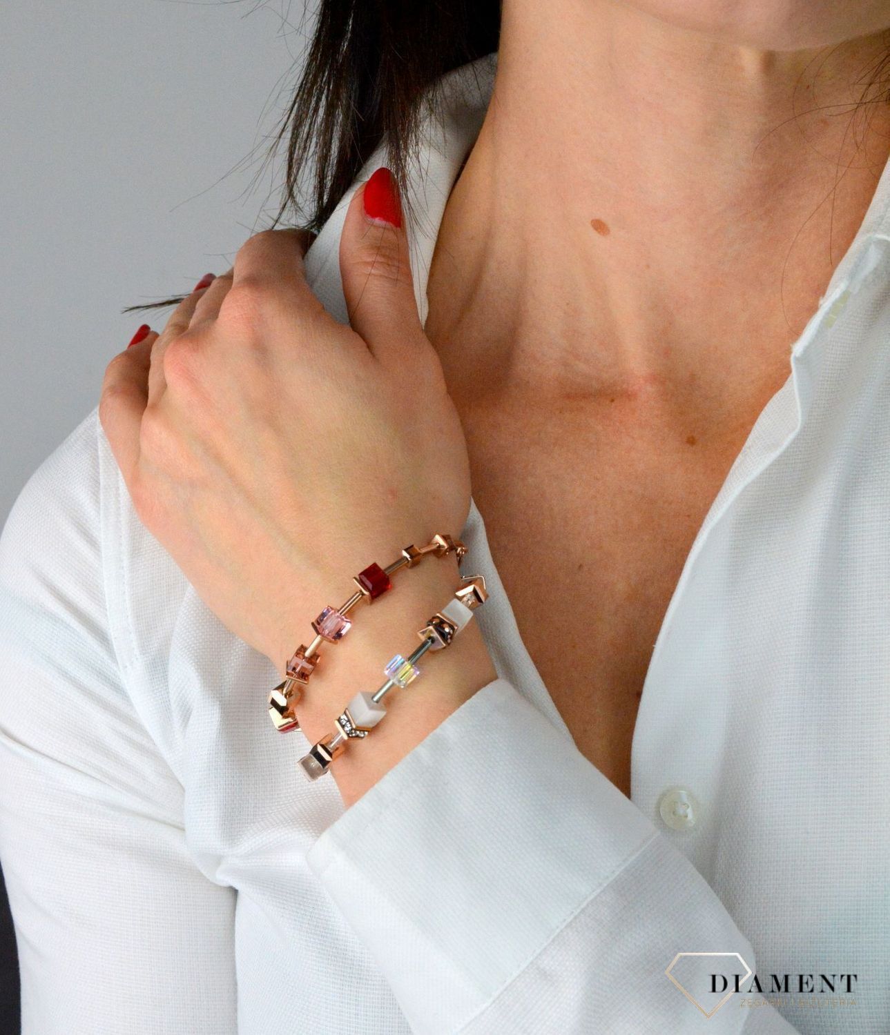 Bransoletka damska Swarovski Coeur De Lion Jasne Kryształy 4016301400.jpg