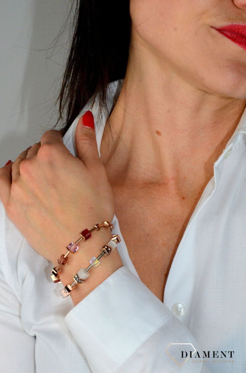 Bransoletka damska Swarovski Coeur De Lion Jasne Kryształy 4016301400.jpg