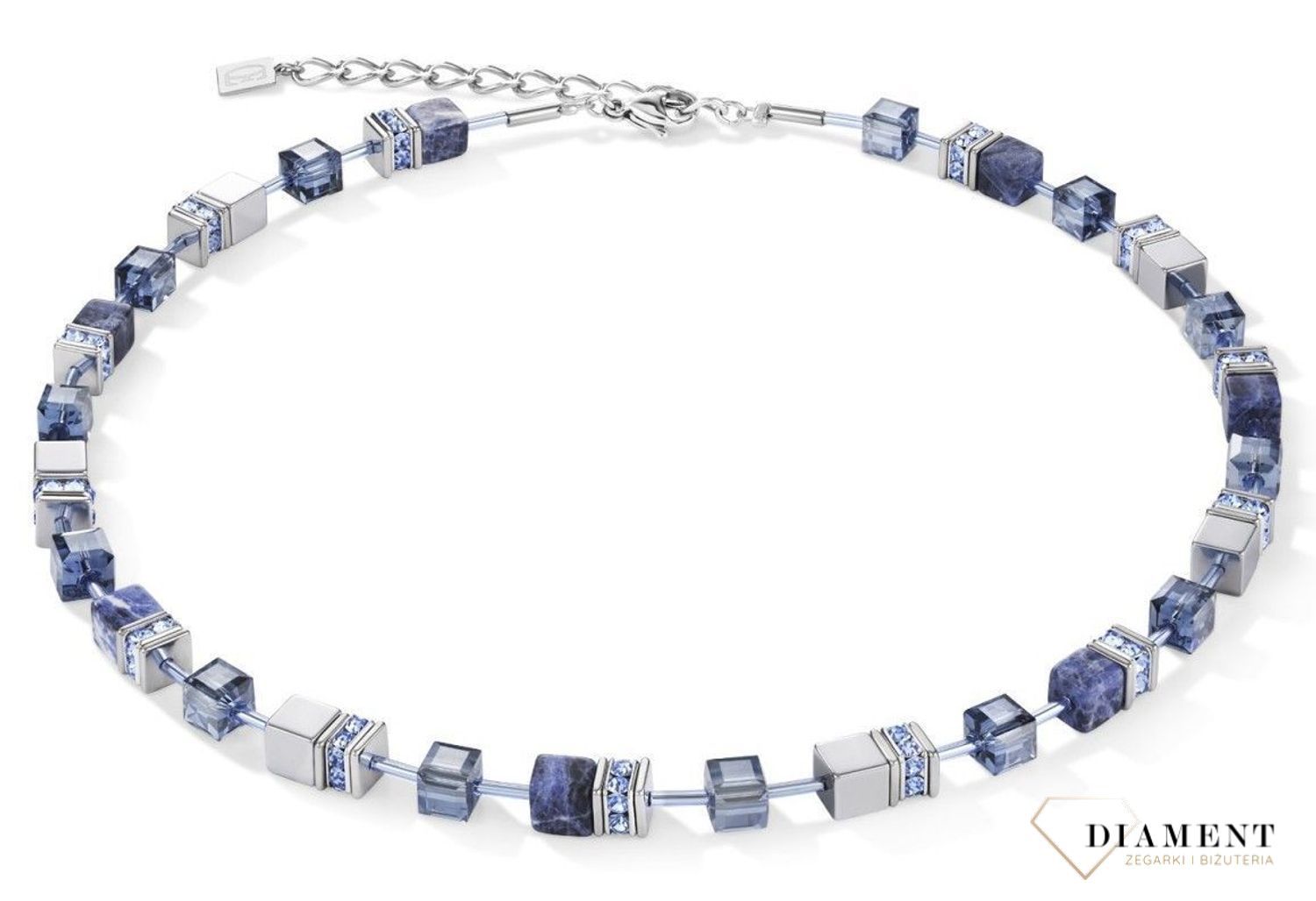 Naszyjnik damski Swarovski sodalit Coeur De Lion 4017100700. Modny, damskie naszyjnik Coeur de Lion podkreśla piękno każdej kobiety. Twoja stylizacja zyska wyjątkowy urok, ozdobiony kryształami Swarovski® to i.jpg