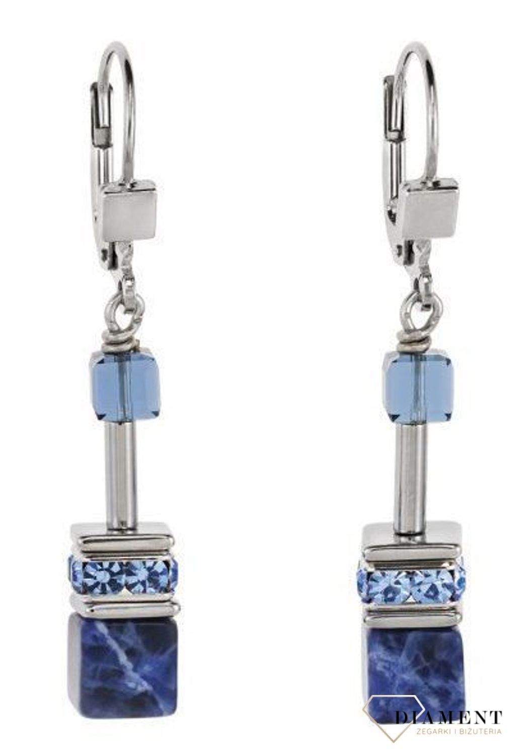 Kolczyki damskie Swarovski sodalit Coeur De Lion 4017200700. Modne, damskie kolczyki Coeur de Lion podkreślą piękno każdej kobiety. Twoja stylizacja zyska wyjątkowy urok, kolczyki ozdobione kryształami Swarov.jpg