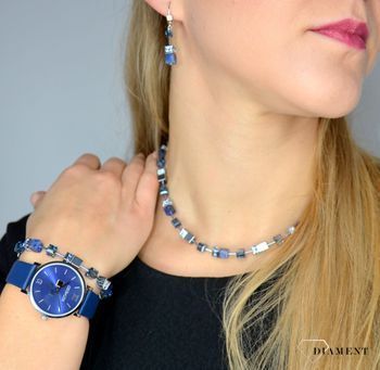 Kolczyki z sodalitem. ' to piękny damski zegarek na skórzanym pasku, ponadczasowe piękne zegarki to idealny pomysł na prezent dla kobiety oraz jako dodatek do wielu stylizacji (1).JPG