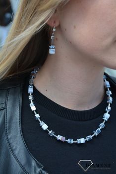 Piękne Kolczyki srebrne wiszące Swarovski Coeur de Lion chalcedon 4017200720 wpisują się w obowiązujące trendy prezent dla mamy, prezent dla ukochanej (2).JPG