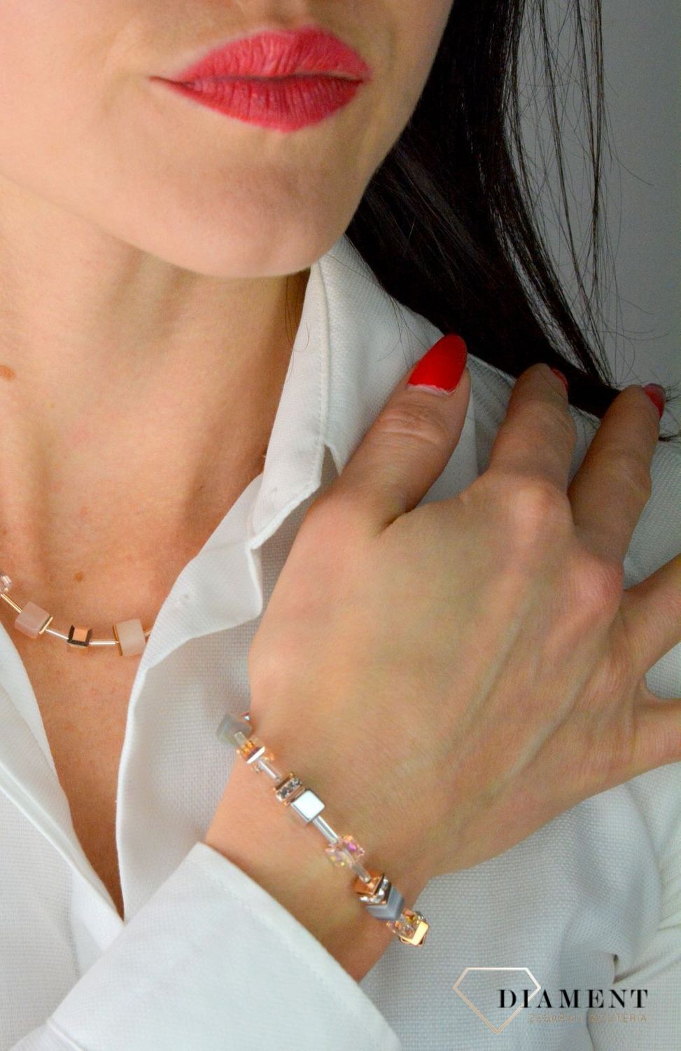 Bransoletka damska Swarovski Coeur De Lion Agat 4017300230c.jpg