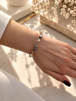 Bransoletka COEUR DE LION 4017301216 GeoCUBE® z agatem (2).jpg