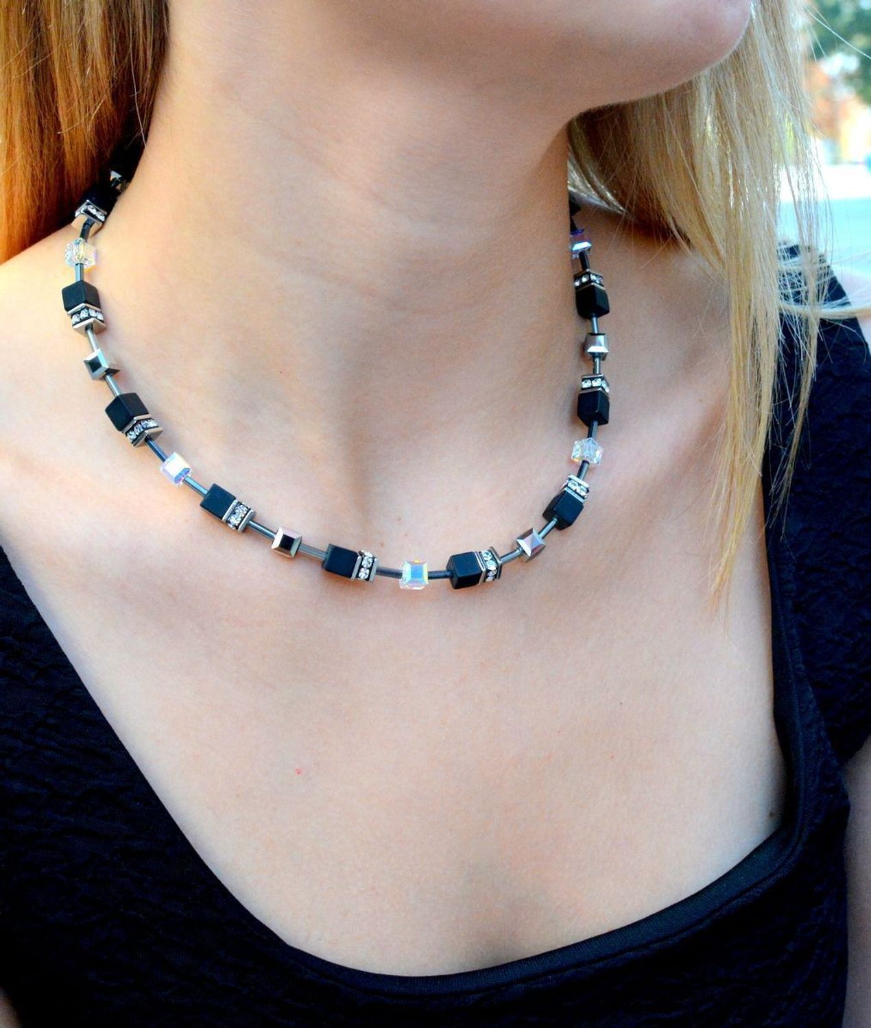 Naszyjnik damski Coeur se Lion GeoCUBE® Iconic Precious Onyx 4018101318..jpg