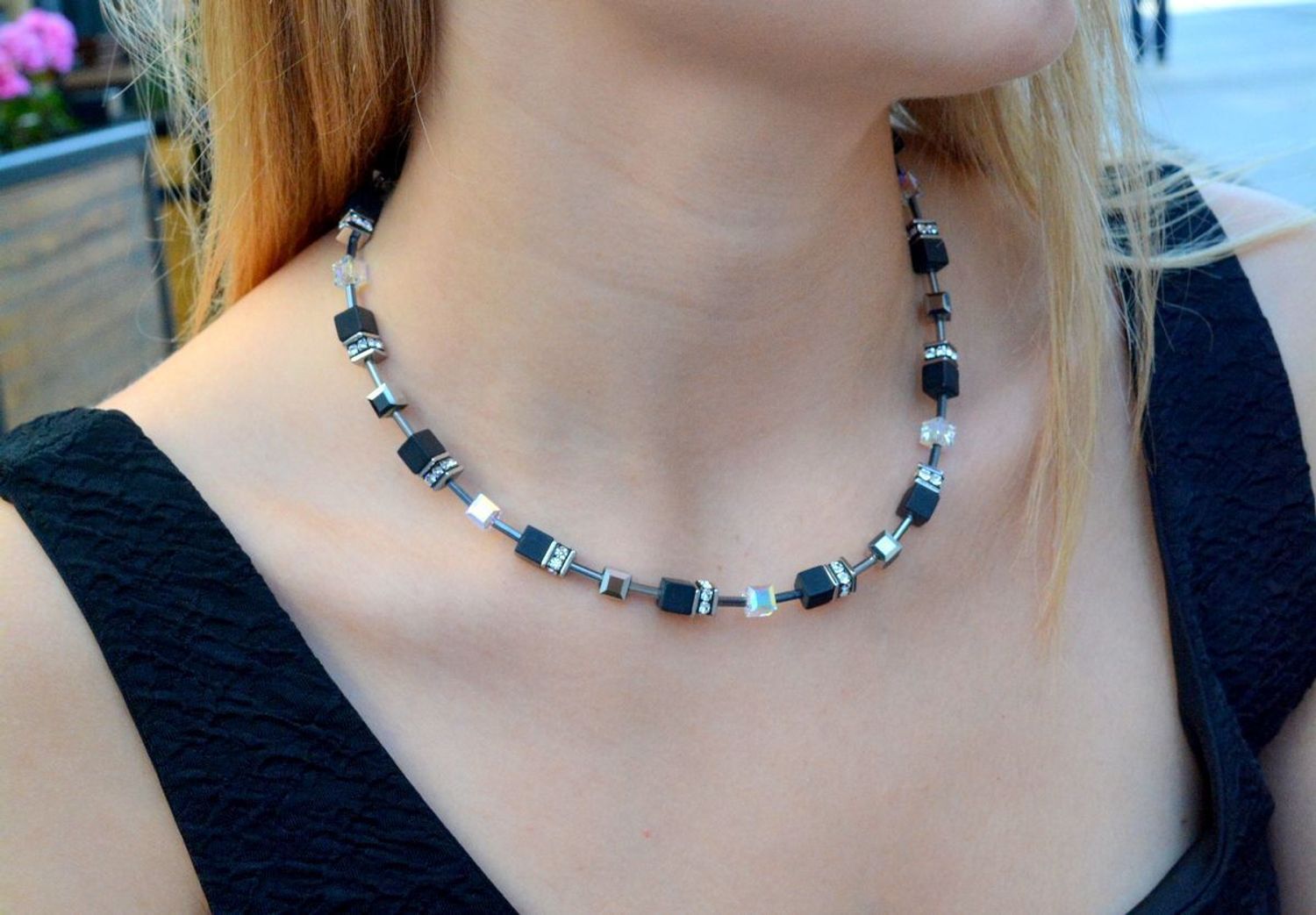 Naszyjnik damski Coeur se Lion GeoCUBE® Iconic Precious Onyx 4018101318..jpg