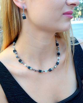 Naszyjnik damski Coeur se Lion GeoCUBE Iconic Precious Onyx 401810-1318 (1).JPG