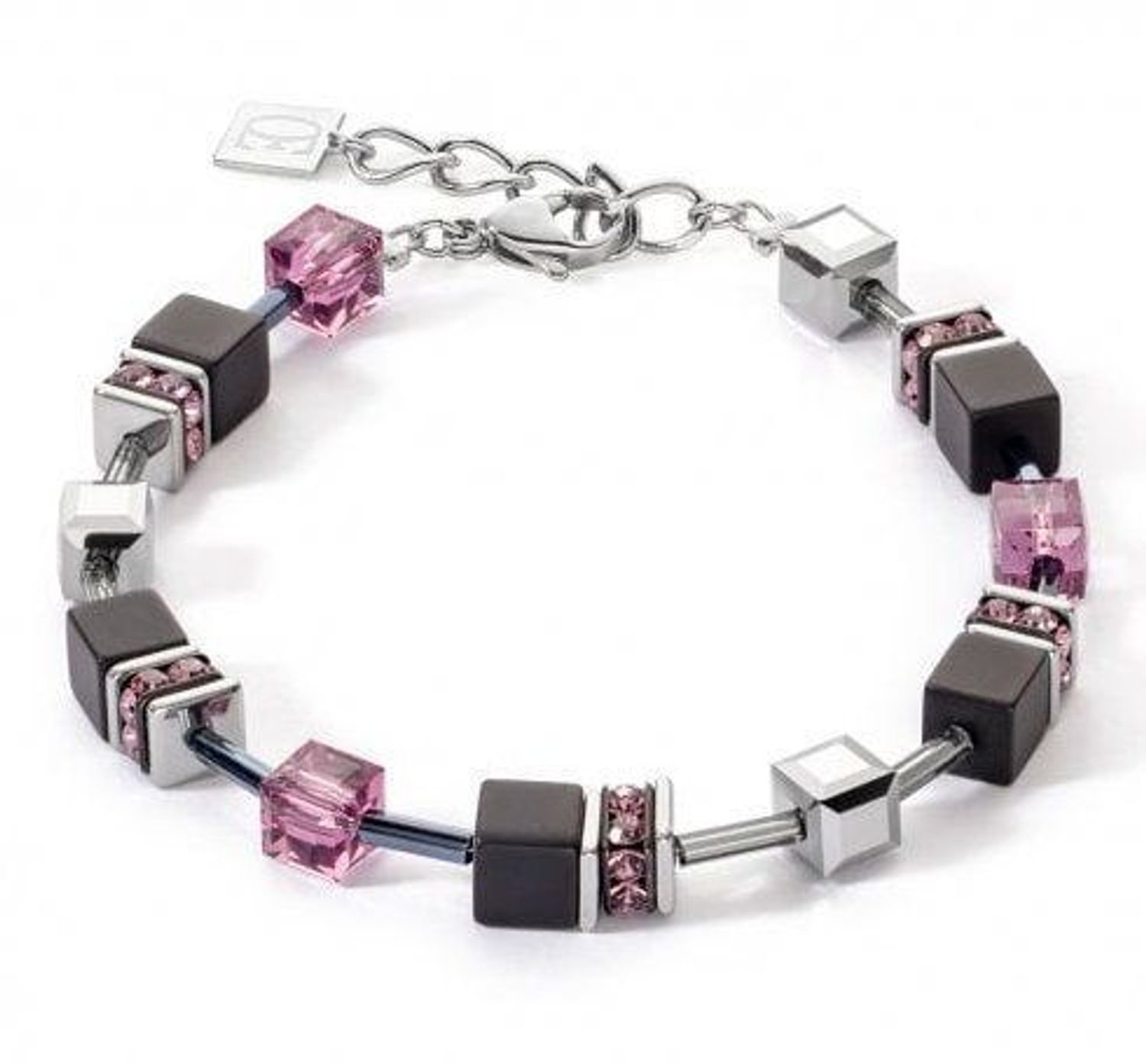 Bransoletka damska Swarovski Coeur De Lion z czarnym onyksem 4018300824. Biżuteria idealna zarówno na eleganckie, jak i niezobowiązujące okazje, ta bransoletka wykonana jest z połyskujących kryształów Swarovsk.jpg