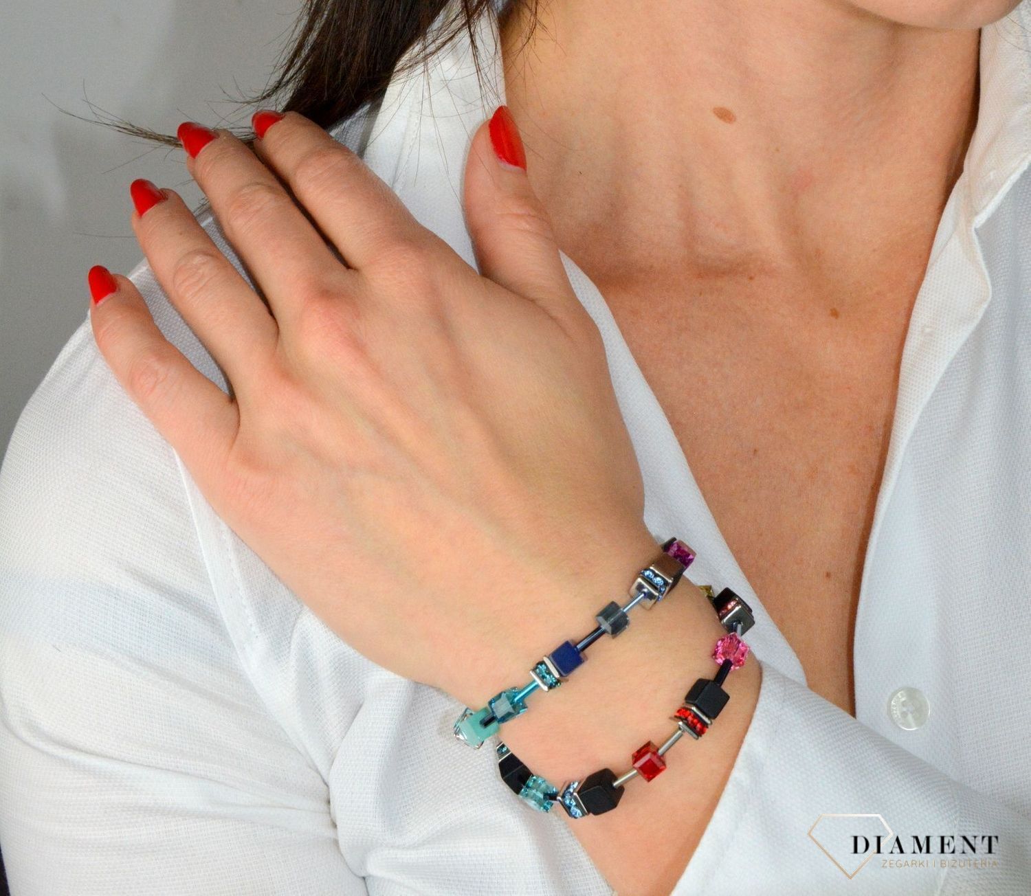 Bransoletka damska Swarovski Coeur De Lion Onyks wielokolorowy 4018301581.jpg