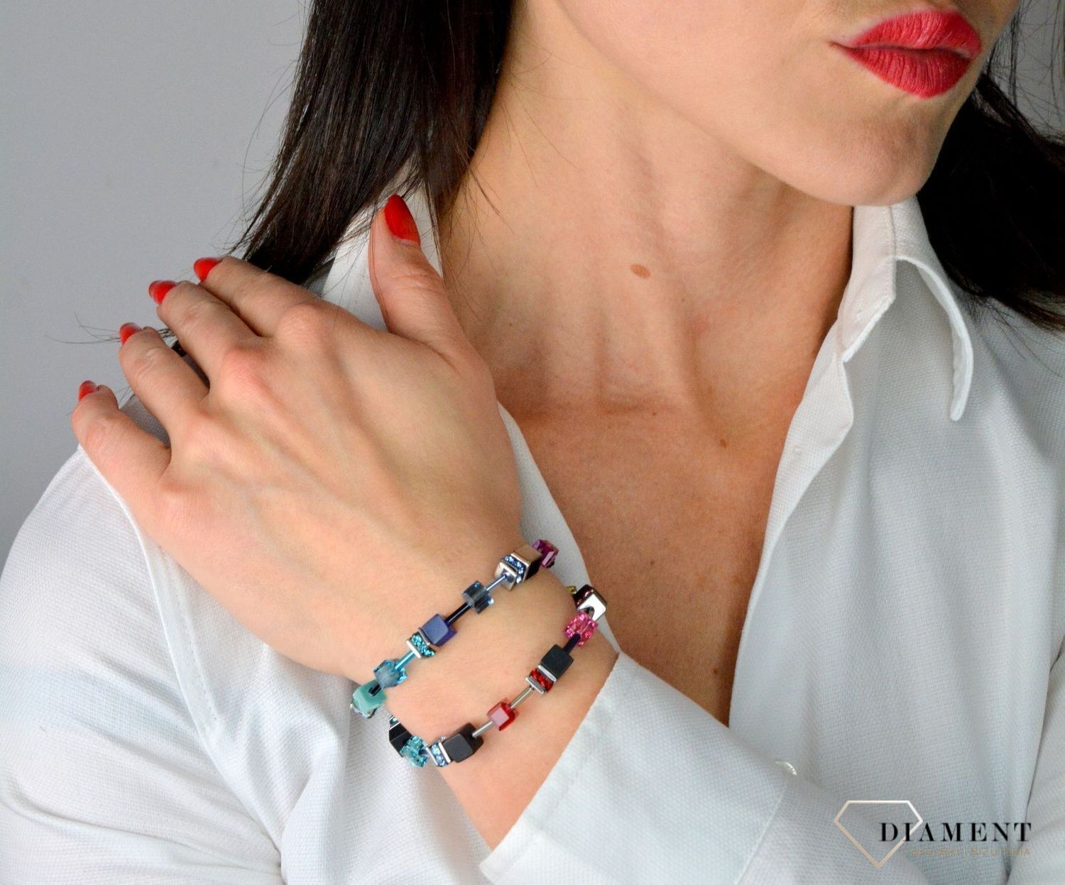 Bransoletka damska Swarovski Coeur De Lion Onyks wielokolorowy 4018301581.jpg