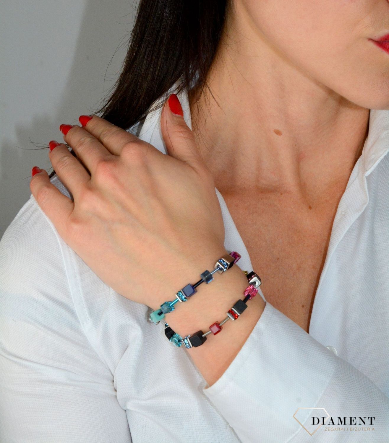 Bransoletka damska Swarovski Coeur De Lion Onyks wielokolorowy 4018301581.jpg