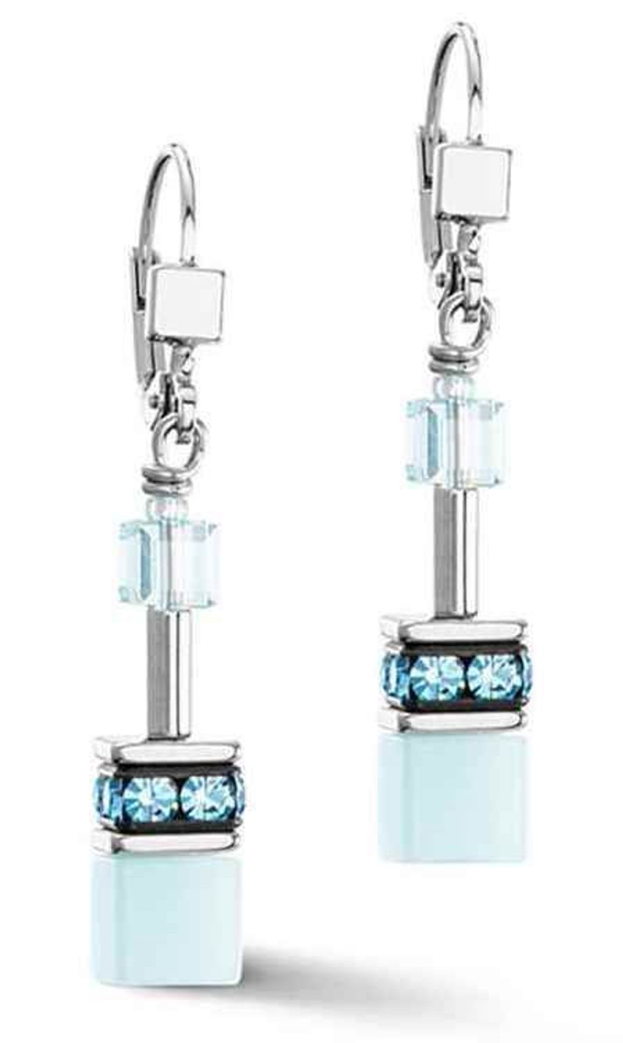 Kolczyki damskie Coeur de Lion GeoCUBE® Iconic Mono lodowe niebieskie 4020202020 (2).jpg
