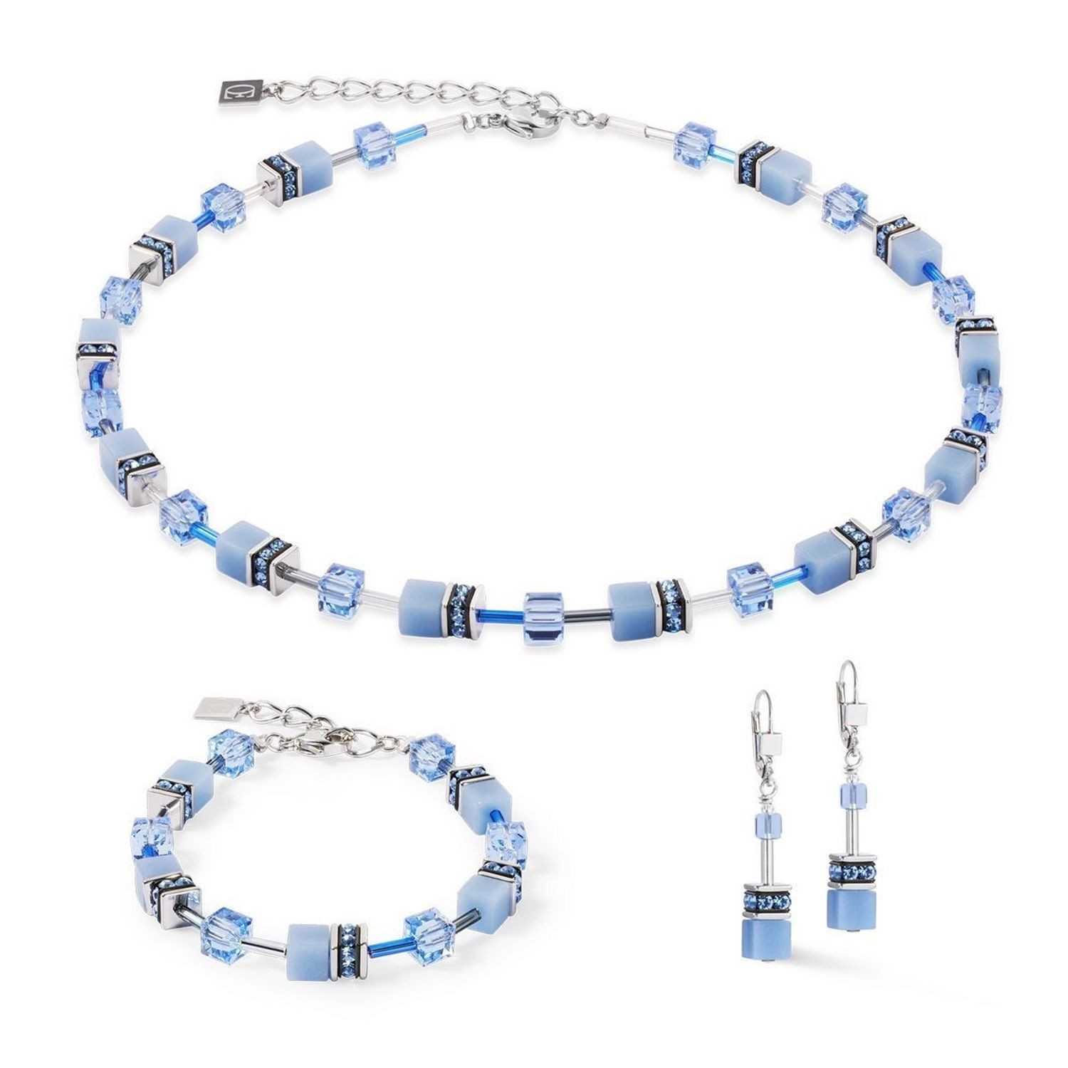 Bransoletka COEUR DEL LION 4020300717 to wyjątkowy dodatek, który łączy elegancję z wyrazistym, niebieskim akcentem. Wykonana ze stali szlachetnej, ozdobiona błyszczącymi kryształami Swarovski 1.jpg