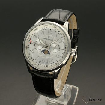Zegarek męski Delbana Retro Moonphase 41601.646.6.064. Zegarek męski Delbana o klasycznym wyglądzie idealnie sprawdzi się jako prezent dla eleganckiego mężczyzny. Zegarek kwarcowy, zasilany za pomocą baterii.  (3).jpg
