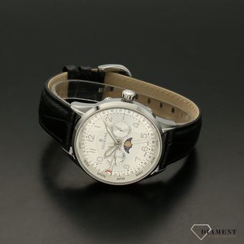 Zegarek męski Delbana Retro Moonphase 41601.646.6.064. Zegarek męski Delbana o klasycznym wyglądzie idealnie sprawdzi się jako prezent dla eleganckiego mężczyzny. Zegarek kwarcowy, zasilany za pomocą baterii.  (4).jpg