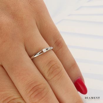Pierścionek  zaręczynowy złoty DIAMENT 585, diament 0660027122 HSI.jpg