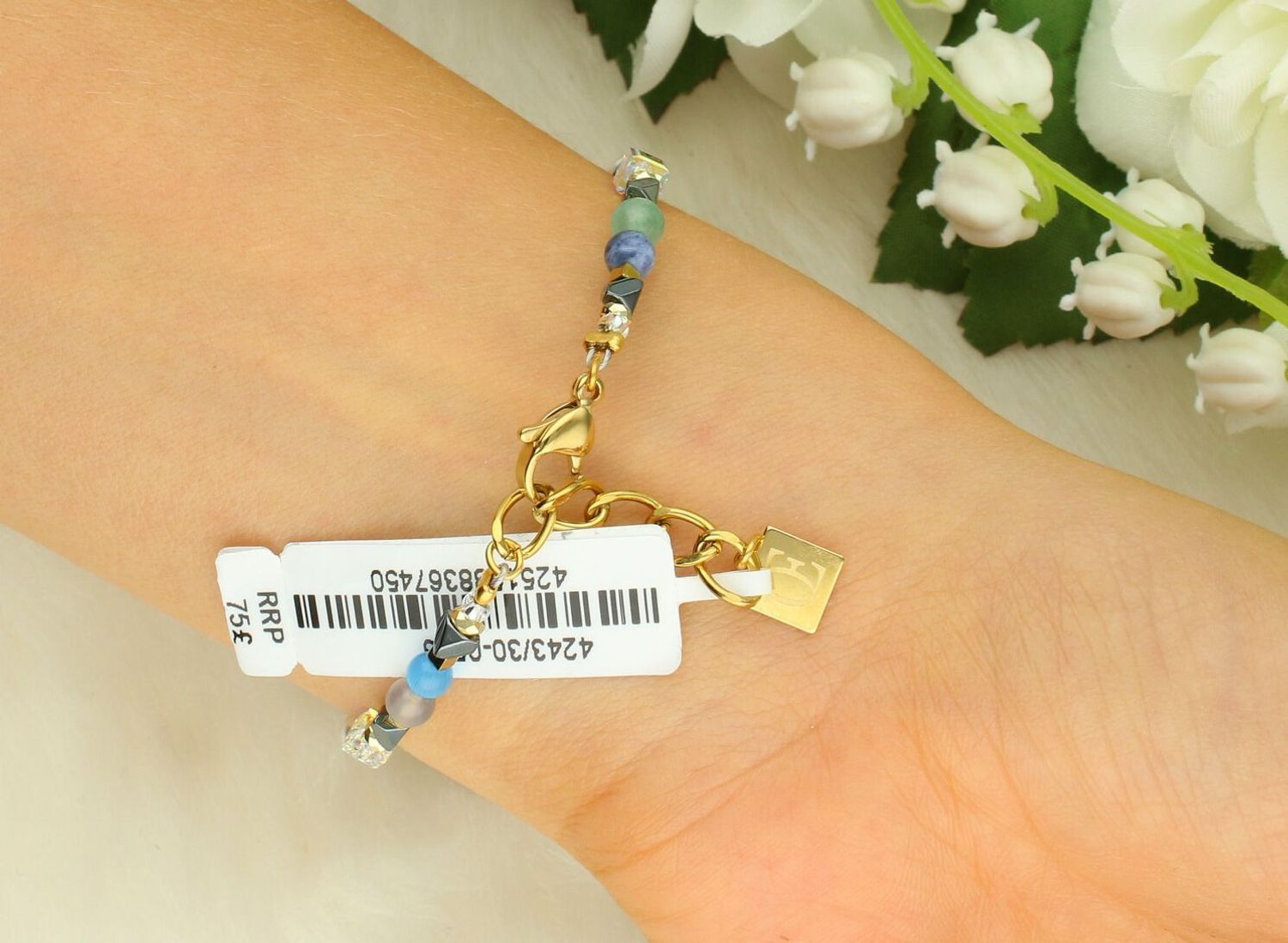 Bransoletka damska Coeur De Lion Precious Shape Mix 424330-0506 zielono-turkusowad.jpg