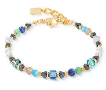 Bransoletka damska Coeur De Lion Precious Shape Mix 424330-0506 zielono-turkusowad.jpg