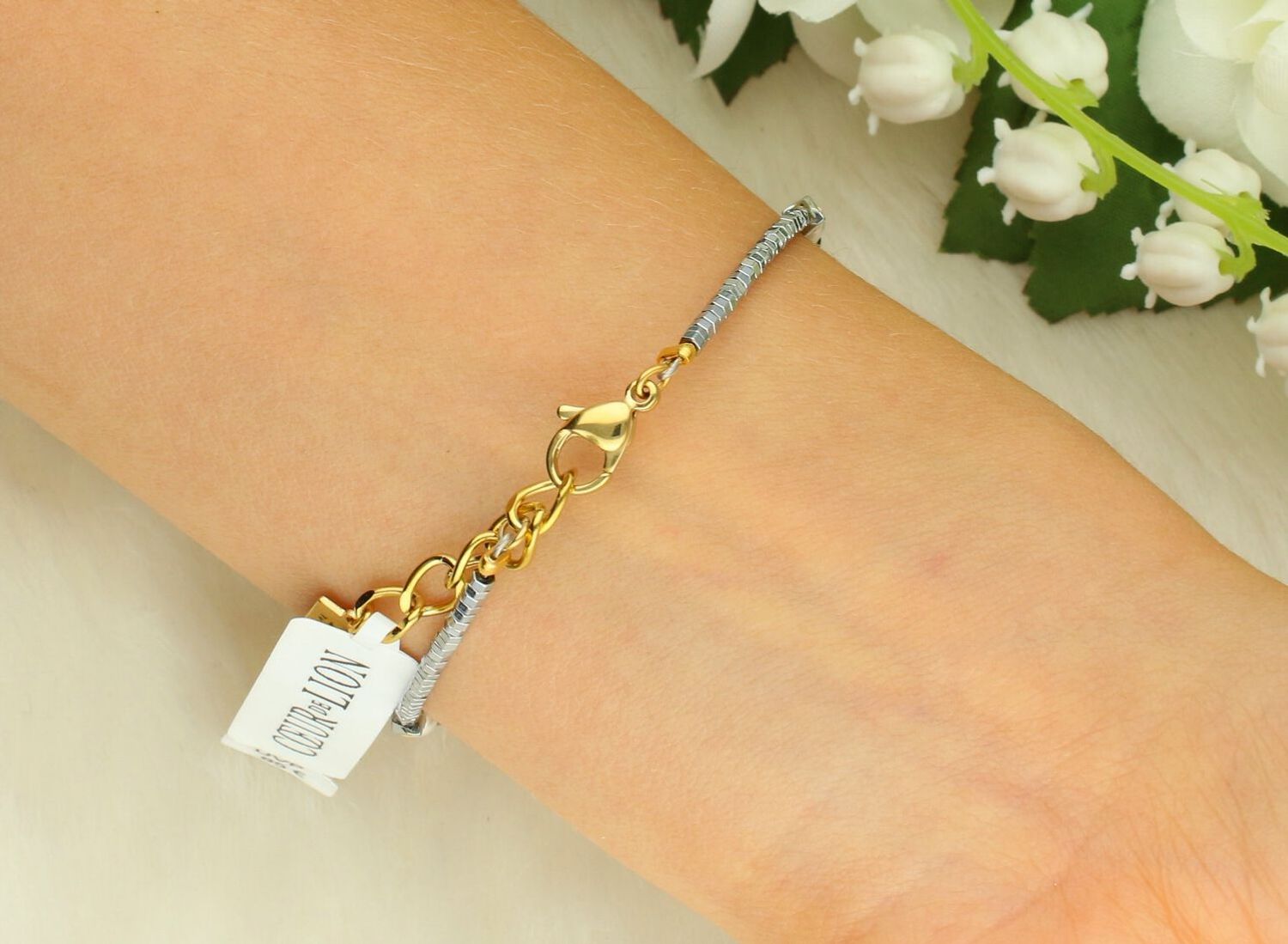 Bransoletka damska Coeur De Lion 4314301314 Modern Elegance Spikes złota.jpg