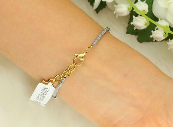 Bransoletka damska Coeur De Lion 4314301314 Modern Elegance Spikes złota z onyksu, hematytu i pereł Swarovski®. Elegancka, ręcznie wykonana biżuteria (1).jpg