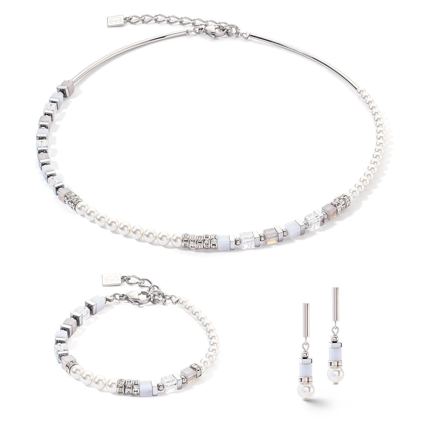 Kolczyki damskie Coeur de Lion GeoCUBE® Precious Fusion Offset z perłami 4354210720 (2).jpg